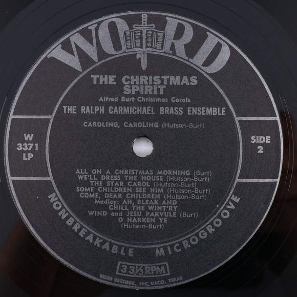 Ralph Carmichael, Christmas Spirit/Alfred Burt Christmas Carols LP Record W3371 - Picture 9 of 15